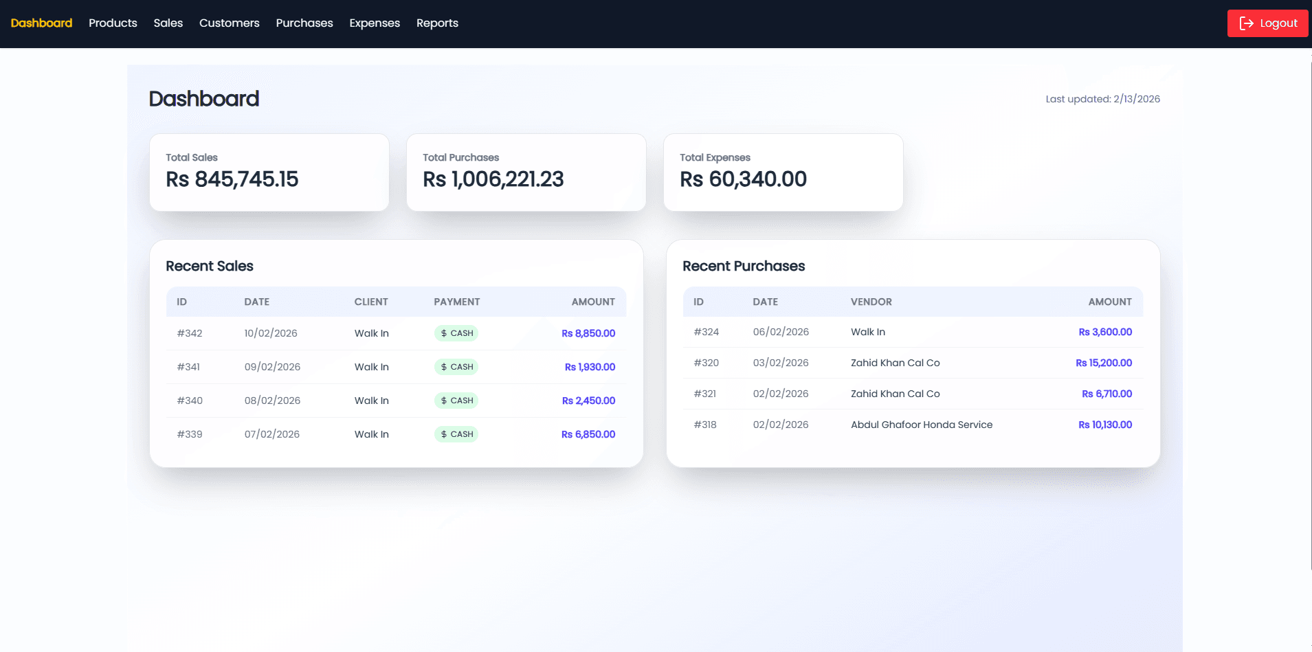 Point of Sale System
